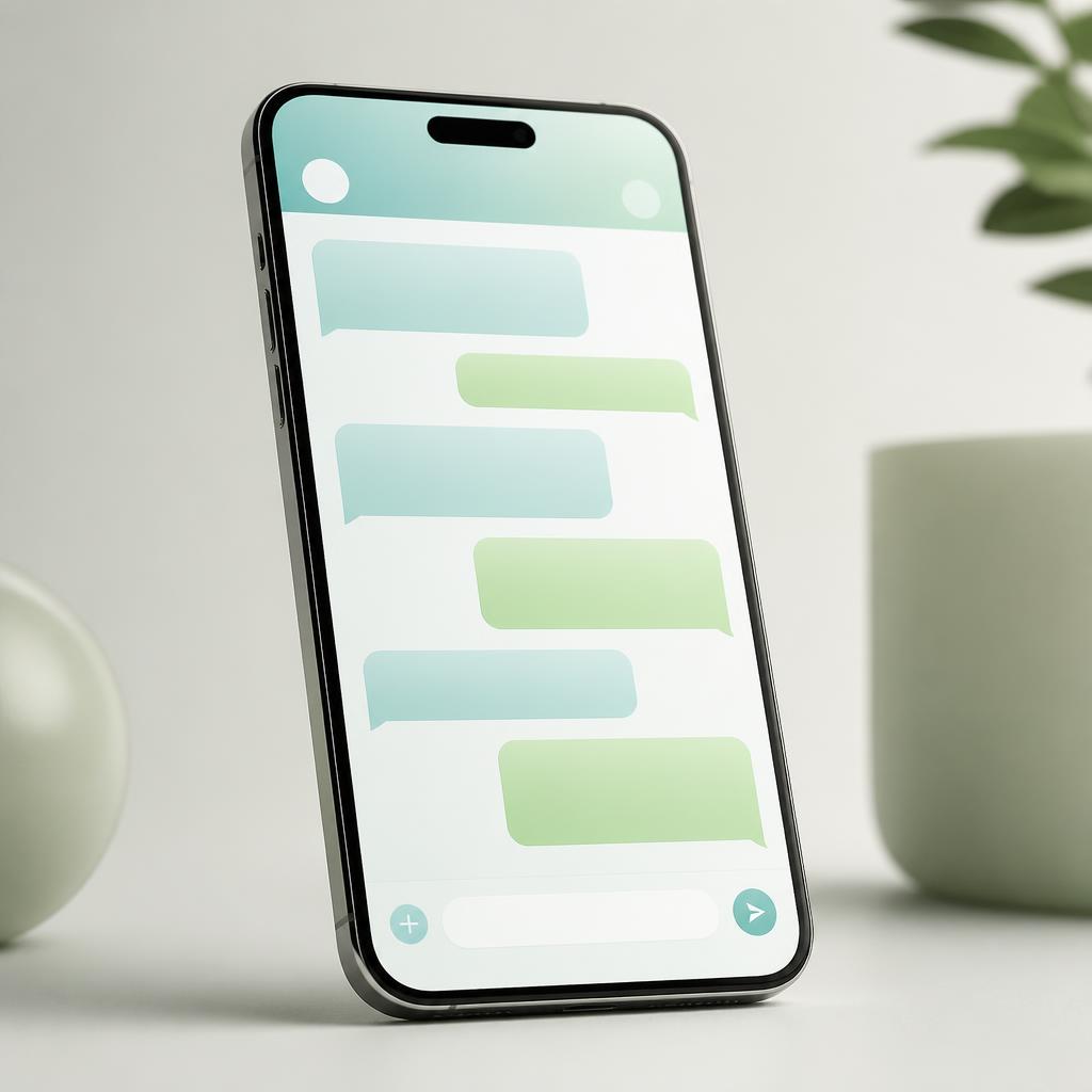 WhatsApp-assistent beantwoordt een klantvraag op een smartphone